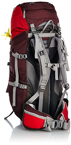 Deuter Act Lite 45 + 10 SL Mochila para Senderismo, Mujer, Morado (Aubergine/Fire), 45 l