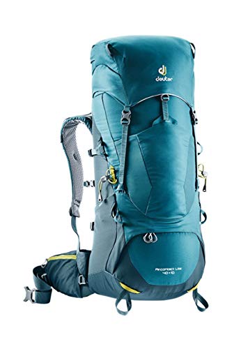 Deuter Aircontact Lite 40 + 10 Mochila, Unisex Adulto, Azul (Denim-Arctic), 74 Centimeters