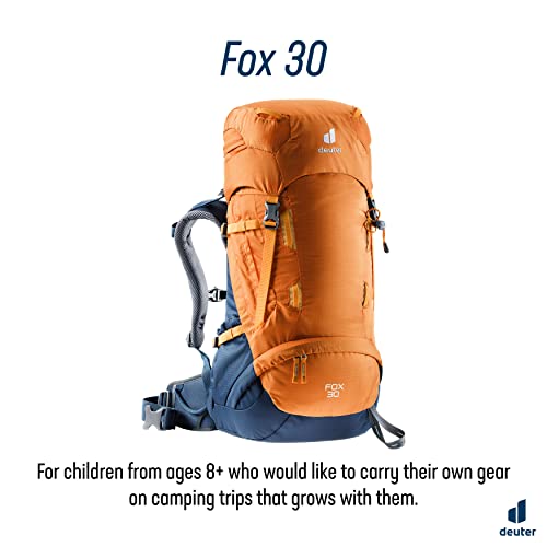 Deuter Fox 30 Mochila de Trekking para niños, Unisex Kids, Mango-Midnight, 30 L