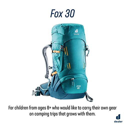 Deuter Fox 30 Mochila de Trekking para niños, Unisex Kids, Petrol-Arctic, 30 L