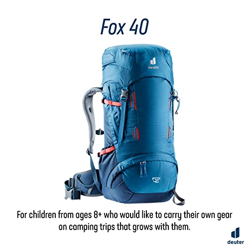 Deuter Fox 40 Mochila de Trekking para niños, Unisex Kids, Ocean-Midnight, 40 L
