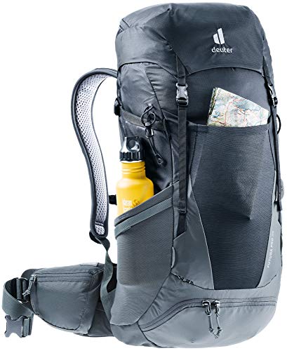 Deuter Futura Pro 36 Mochila de Senderismo, Unisex, Black-Graphite, 36 L