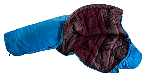 deuter Orbit 0° SL Saco de Dormir de Fibra sintética, Women's, Bay-Aubergine, Slim Line