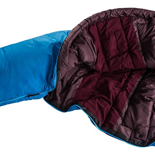 deuter Orbit 0° SL Saco de Dormir de Fibra sintética, Women's, Bay-Aubergine, Slim Line