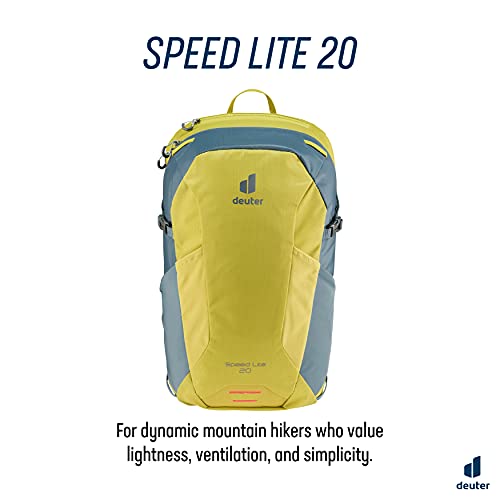 Deuter Speed Lite 20 Mochila de Senderismo, Unisex, greencurry-Slateblue, 20 L