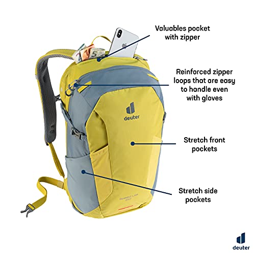Deuter Speed Lite 20 Mochila de Senderismo, Unisex, greencurry-Slateblue, 20 L