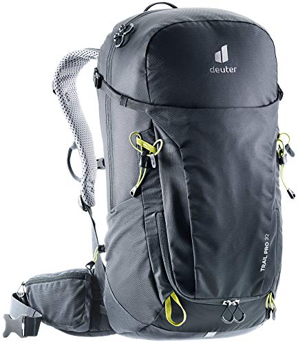 Deuter Trail Pro 32 Mochila de Senderismo, Unisex, Black-Graphite, 32 L