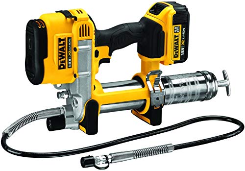 Dewalt DCGG571M1-QW Pistola engrasadora XR 18V con 1 batería Li-Ion 4, 400 W, Multicolor