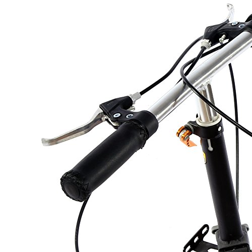 DEWIN Puños de Manillar - 1 par de Manillar de Bicicleta Retro Cubierta de manija (Color : Black)