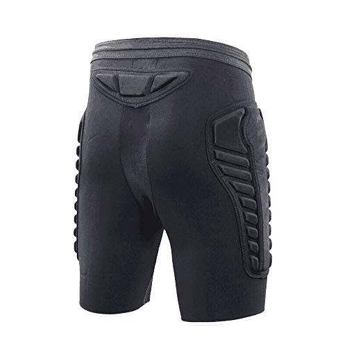 dgyao 3d – los hombres de compresión acolchado pantalones cortos pantalones cortos de protección mejor para snowboard, baloncesto, fútbol, hockey, ciclismo y deportes de contacto