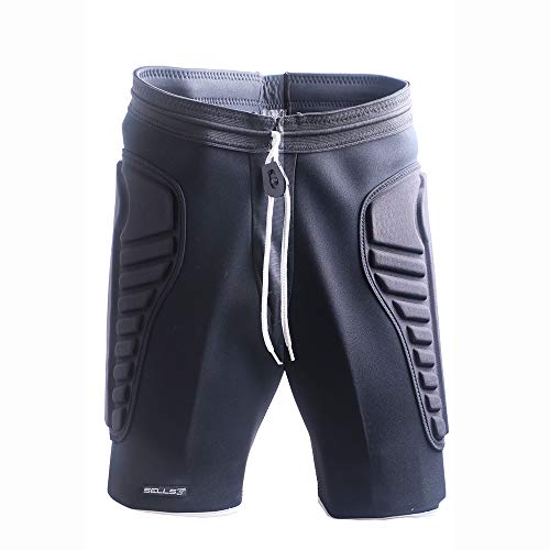 dgyao 3d – los hombres de compresión acolchado pantalones cortos pantalones cortos de protección mejor para snowboard, baloncesto, fútbol, hockey, ciclismo y deportes de contacto