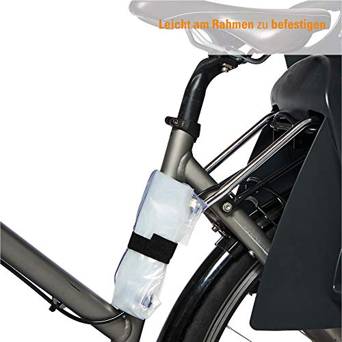 Diago Britax Römer, Thule, Hamax - Funda universal para asiento de bicicleta infantil (fácil fijación, protección contra la suciedad y la lluvia, fácil almacenamiento, sin sustancias nocivas)