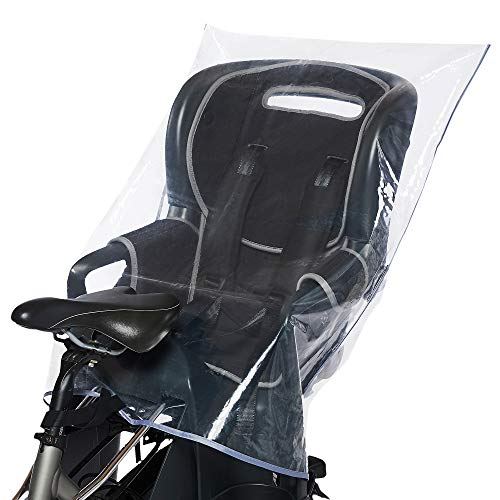 Diago Britax Römer, Thule, Hamax - Funda universal para asiento de bicicleta infantil (fácil fijación, protección contra la suciedad y la lluvia, fácil almacenamiento, sin sustancias nocivas)