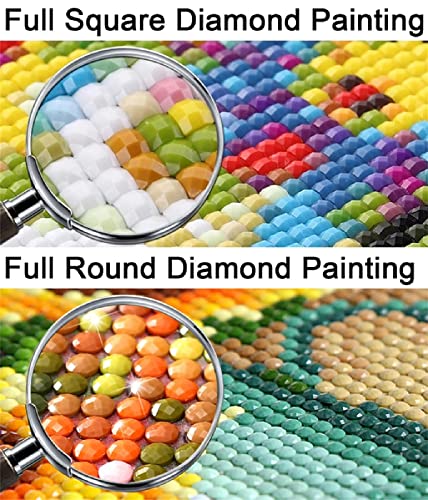 Diamond Painting Santa Claus,Kits de Pintura de Diamantes 5D para bricolaje,Punto de Cruz Niños Cuadros Diamantes Kit,Pintar por Numeros Adultos Puzzle Diamante Manualidades Regalo 70x100cm