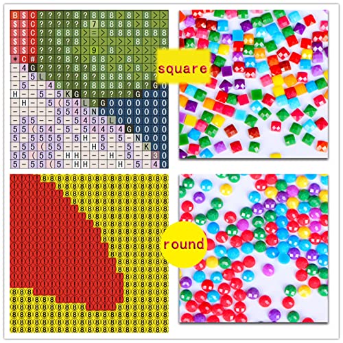 Diamond Painting Santa Claus,Kits de Pintura de Diamantes 5D para bricolaje,Punto de Cruz Niños Cuadros Diamantes Kit,Pintar por Numeros Adultos Puzzle Diamante Manualidades Regalo 70x100cm