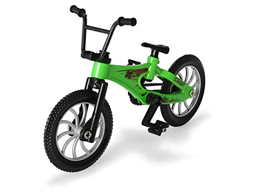 Dickie Toys Stunt Bike, Trucos Dedos, Bicicleta de Juguete, 3 Modelos, Color Rojo, Verde, Azul (203341019)