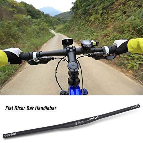 Dilwe Manillar de Bicicleta Manillares Planos de Ciclismo de Aleación de Aluminio para Bicicletas de Carretera Manillar MTB 780mm (31.8 * 780mm)