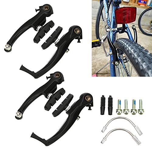 Dilwe Wake Bike MTB V Brake ALU V Type Juego de Pinzas de Freno con Pastillas de Freno Frenos hidráulicos de Bicicleta Cantilever