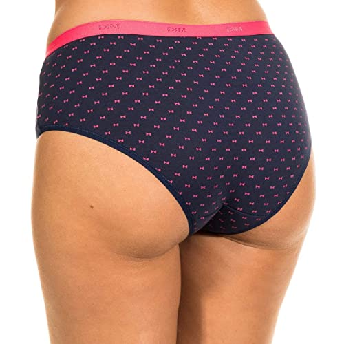 DIM Boxer Pockets Coton, Braguita para Mujer, Multicolor (Estampado 5MM), 40 (Tamaño del fabricante:40/42) (Pack de 3)