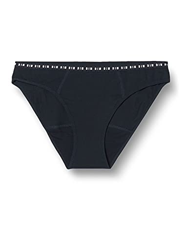 Dim Culotte MENSTRUELLE Flux Moyen Ropa Interior, Noir, 36/38 Women