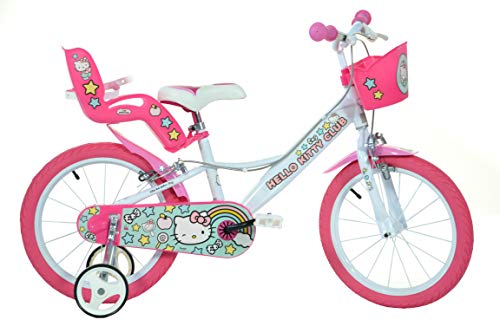 Dino Bikes - Bicicleta Hello Kitty, 16 pulgadas