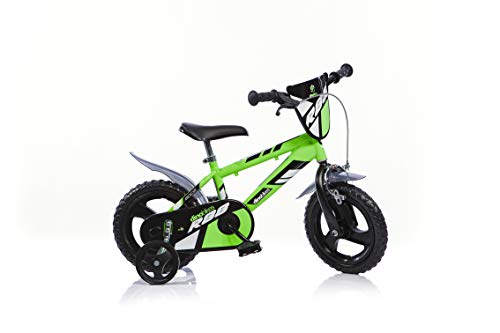 Dinobikes Kinderfahrrad Bicicleta, Niños, Verde, 12 Pulgadas (30,48 cm)
