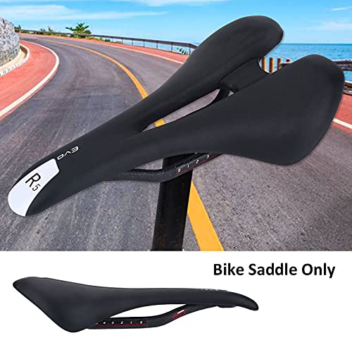 Dioche Sillín de Ciclismo, Asiento de Bicicleta Súper Ligero con Fibra de Carbono con Asiento, Asiento para Sillín de Bicicleta de Montaña y Carretera