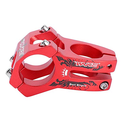 Dioche Vástago de Bicicleta, Vástagos de Manillar de Bicicleta de Carretera de Montaña Duradero de 31,8 Mm(Rojo)