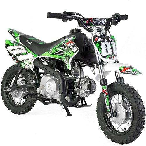 Dirt Bike niño 90 cc 4T recinto Auto – Verde, Sin montaje, se envía en caja