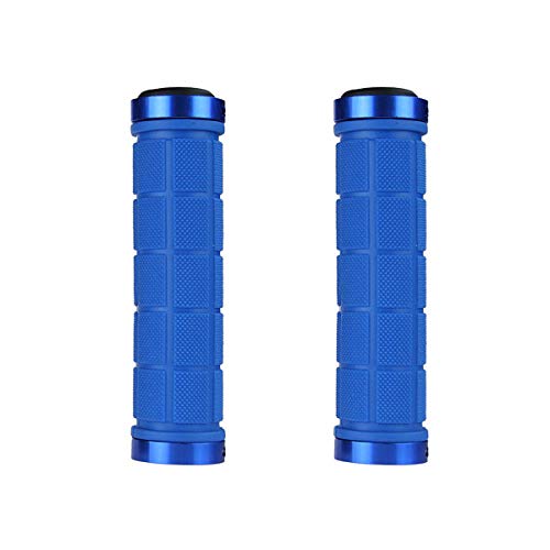 Disino Puños Bici 22mm, Puños Ergonomicos MTB 130mm Largo Handlebar Grips Manguitos Bicicleta Montaña Antideslizante para BMX