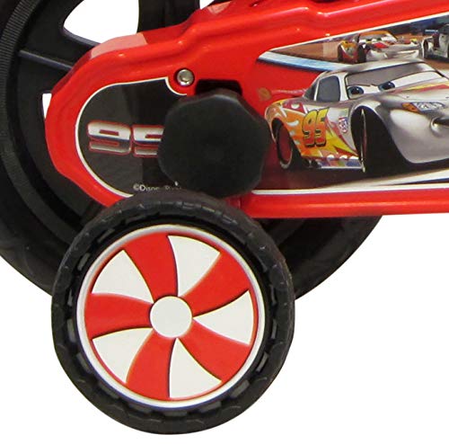 Disney 13163 Cars Cromo Bicicletas con Freno, de 10 Pulgadas