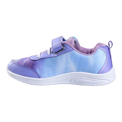 Disney Frozen 2 Zapatos para Niña, Calzado Deportivo, Deportivas Frozen, Diseño Elsa, Deportivas Luces Niña, Zapatillas Ligeras, Talla EU 28