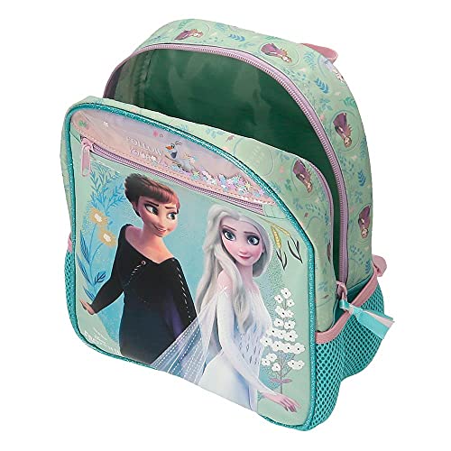 Disney Frozen Follow Your Dreams Mochila de Paseo pequeña Azul 23x28x10 cms Poliéster 6,44L