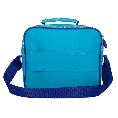 Disney Neceser Mickey Stars Adaptable a Trolley con Bandolera, Azul, 25x19x10 cm