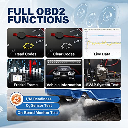 Dispositivo de diagnóstico OBD2 de TOPDON ArtiDiag600, 4 diagnósticos del Sistema (Motor/SRS/ABS/transmisión) y 5 Funciones de Servicio (restablecimiento de Aceite/EPB/SAS/TPMS/válvula de Acelerador)