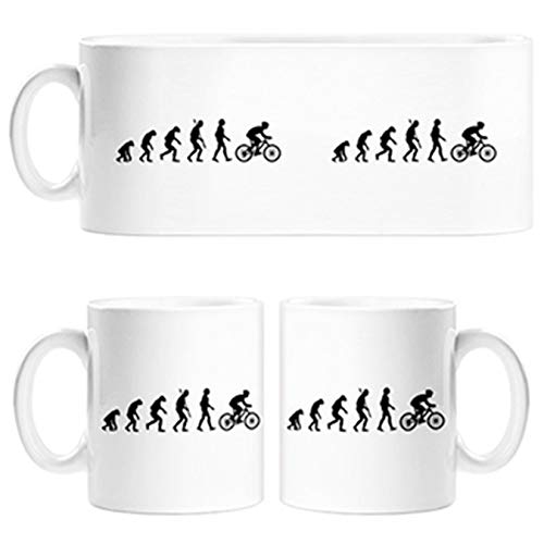 Diver Tazas Taza Cyclist Evolution la evolución del Ciclista Ciclismo Bicicleta Bici - Cerámica