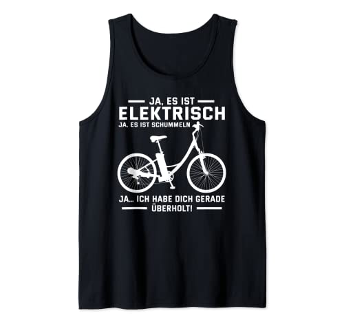 Divertida bicicleta de montaña eléctrica – Sí es eléctrica. Camiseta sin Mangas