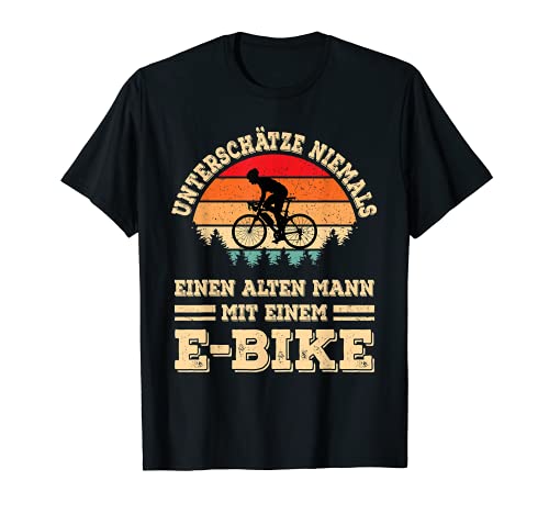 Divertida frase para ciclistas, bicicleta antigua, bicicleta eléctrica, retro Camiseta