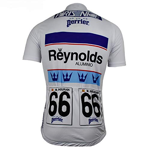 Divertido Ciclismo Jersey Hombres Ciclismo Jersey Francia España Bicicleta Retro Azul Ropa Ciclismo Ropa Racing Ropa Ciclismo Braetan, 9, XL