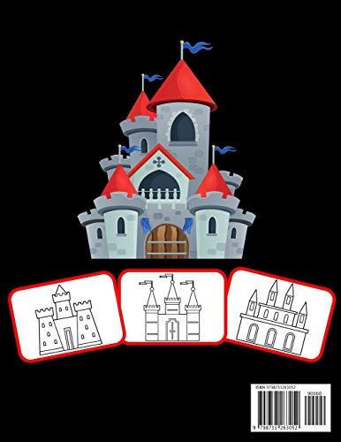 Divertimento con Colorazione Castello: Libro da colorare del castello medievale per bambini e adulti con immagini di alta qualità (60 pagine)