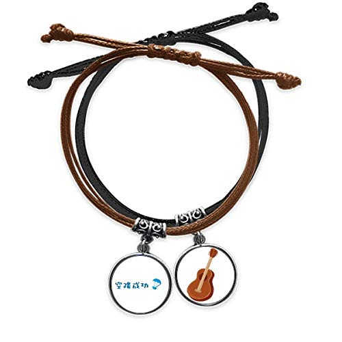 DIYthinker Chinese Online Palabras saltado los titulos de una película Pulsera Cuerda Mano Cadena Cuero Guitarra Pulsera