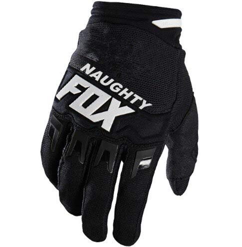 DJLHNNuevo Naughty Fox Rosa Azul Guantes Moto Moto de Tierra Bicicleta de montaña Ciclismo Moto Guantes de Carrera DIRTPAW - Rojo, M