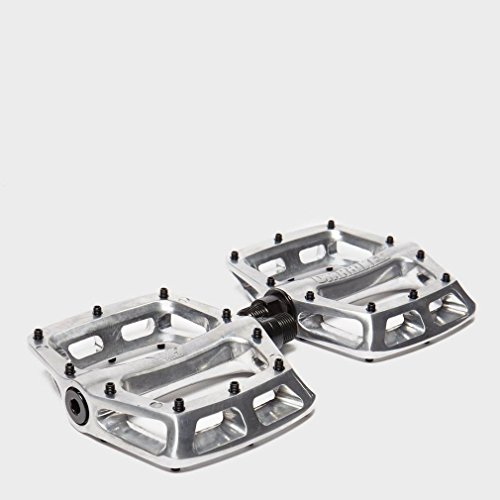 DMR V8 Alloy Flat Platform Bike Pedals V2 9/16" Axle - Polished Silver