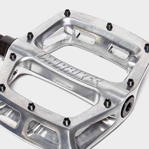 DMR V8 Alloy Flat Platform Bike Pedals V2 9/16" Axle - Polished Silver