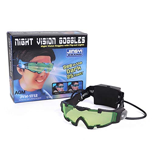 DMZK Gafas de visión Nocturna con Azul LED, Protectoras de Ojos para niños