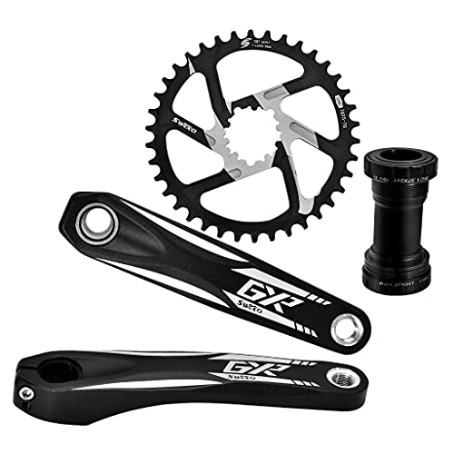 dnargfantastic 2021 Nuevo Swtxo Bicicleta MTB Gxp Juego de bielas 170 Mm Biela 32T 34T 36T 38T 3mm 6Mm Soporte Inferior de Plato para Shi-Mano, Juego de bielas MTB Gxp-N3