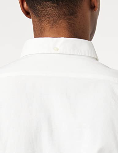 Dockers STRETCH OXFORD SHIRT, Camisa para Hombre, Blanco (Papel blanco), M
