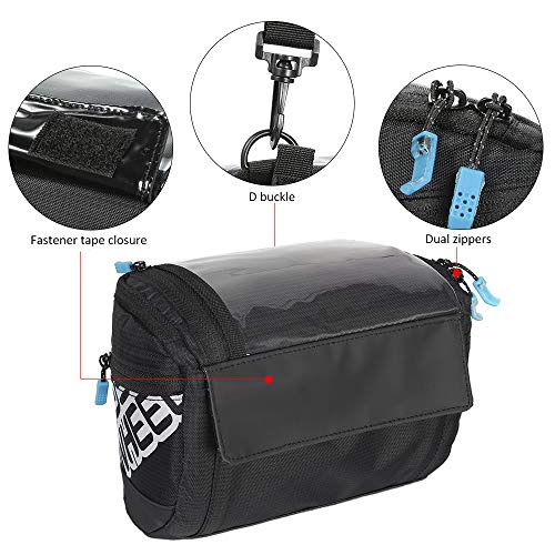 Docooler 3L bicicleta bolsa para manillar, función multi touch screen Bike manillar bolsillos