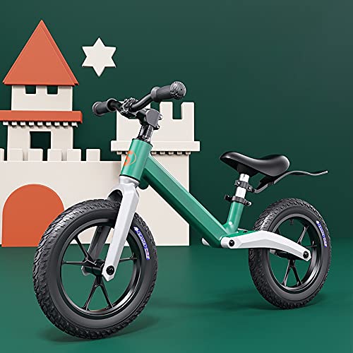 DODOBD Bicicleta Sin Pedales para Niños Mayores de 2 Años Bicicleta Entrenamiento Equilibrio con Sillín Regulable Acolchado Rueda Antideslizante Rueda de 12" Bici Carga 60 kg