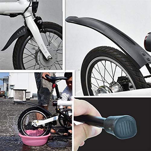 DOGZI Guardabarros Delantero,Guardabarros Trasero,Soporte Para Xiaomi EF1 Bicicleta electrica (Guardabarros Delantero+Guardabarros Trasero)